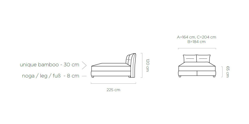 Modern bed hotel slaapkamer luxe meubels bedden design bed dubbel nieuw