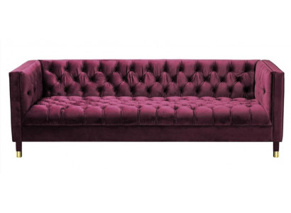 Bourgondische driezitter stoffen woonkamer design banken gestoffeerde bank Chesterfield nieuw.