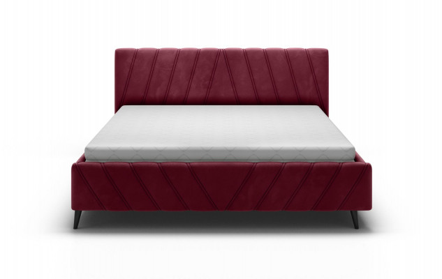 Luxe bed design textiel bedden gestoffeerd hotel 180x200cm slaapkamer meubels fluweel.