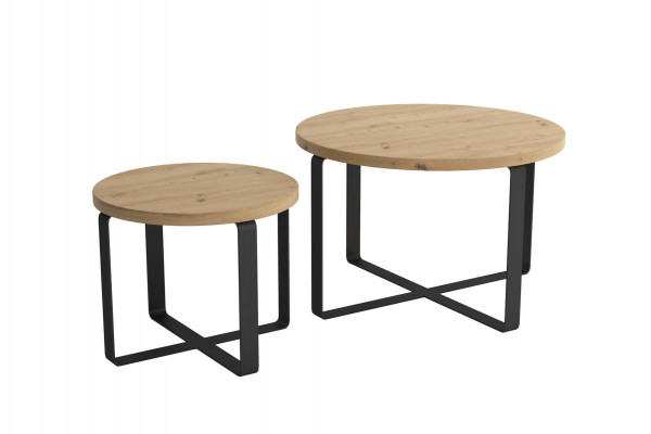 Salontafel set tafels woonkamer design roestvrij staal 2 delig Bijzettafel tafel 2x.