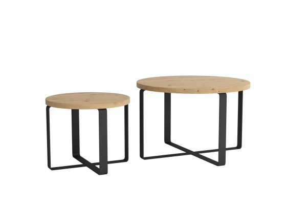Salontafel set tafels woonkamer design roestvrij staal 2 delig Bijzettafel tafel 2x.