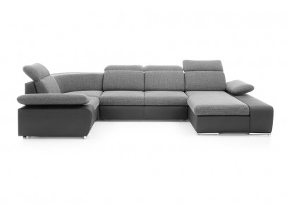 Hoekbank U-vorm Bank Woonlandschap Set Bekleding Slaapfunctie Ontwerp