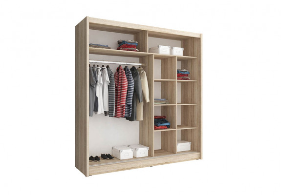 Meubelschuif Regaal Kast Deco Opslagkasten Kledingkasten 200cm