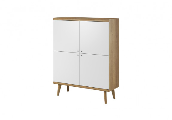Moderne houten commode 107cm XXL lage dressoirs woonkamerkast