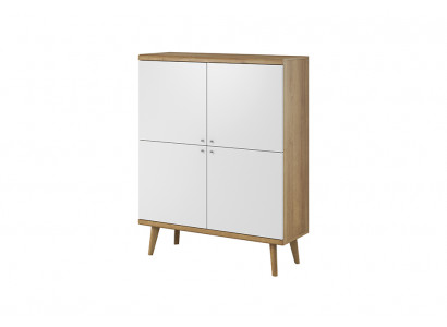 Moderne houten commode 107cm XXL lage dressoirs woonkamerkast