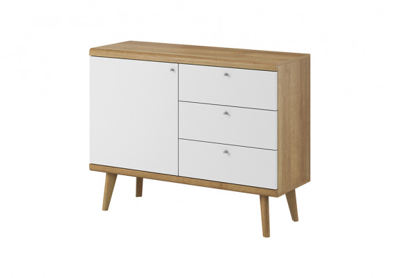 Moderne houten commode sideboard 107cm XXL lage kasten