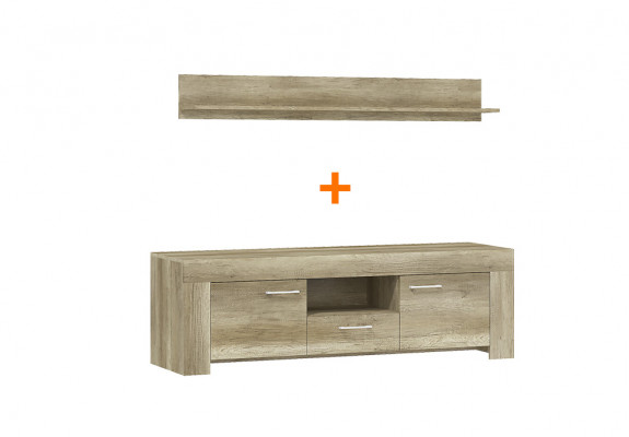 Regal + RTV-kast Sideboard TV SRTV155+P155 TV-wand