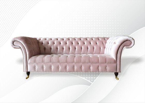 Chesterfield 3-zits Lichtroze Creatieve Meubels Nieuw Woonkamer Modern Design Bankstel