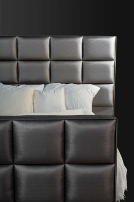Slaapkamer bedden Kunstleer Luxe Bed Boxspringbed 180 x 200 cm