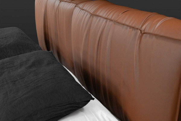 Bedden Hotel Kunstleder 180x200cm luxe meubel ontwerp gestoffeerd bed.