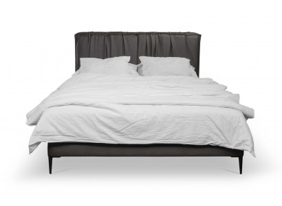 Grijs tweepersoonsbed gestoffeerde bedden bed met opbergruimte design elegant stof bed.