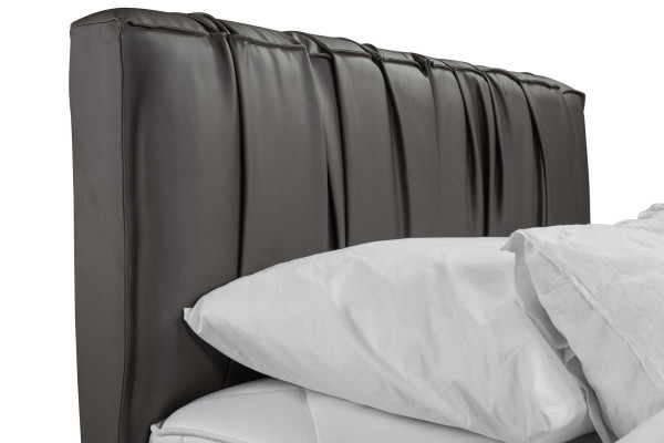 Grijs tweepersoonsbed gestoffeerde bedden bed met opbergruimte design elegant stof bed.