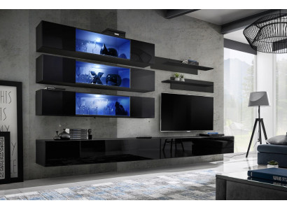 Wandmeubel rtv Woonkamermeubilair Dressoir Wandplanken tv Wandkast Nieuw