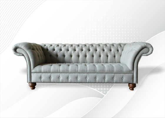 Chesterfield 3-zits woonkamer Modern Lichtgrijs Bankstel Bank Nieuw Creatieve Stof