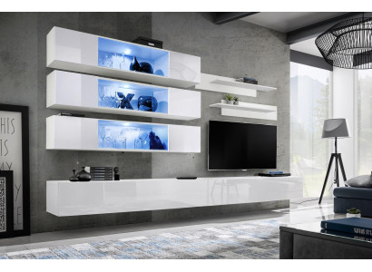 Designer Set 7-delig Woonkamer Luxe Wandkast Houten Meubels Inrichting