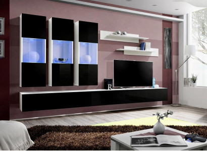 Woonkamer Modern Woonmeubel Ontwerper Houten meubels TV-standaard Luxe hangende vitrine