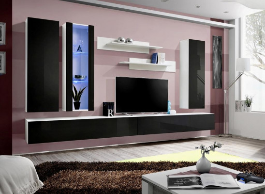 Woonkamerset 7-delig Luxe Woonwand Modern Designer Wandkast Nieuwe TV-standaard  Woonkamerset 7-delig Luxe woonwand Modern design wandkast Nieuwe tv-standaard