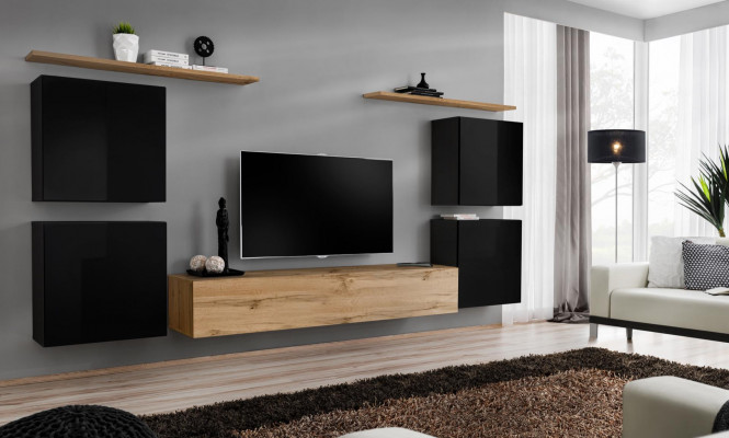 Wandmeubelkast Wandplank Hout Woonkamermeubels TV-standaard Ontwerpsideboard