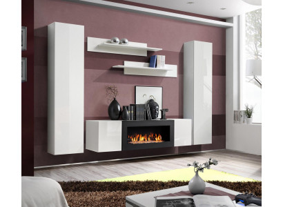 Moderne wandmeubel, ontwerper meubels, wandplanken, hangvitrine, dressoir, nieuw