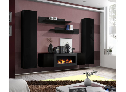 Luxe Modern Woonkamer Set 5-delig. Wandmeubel Wandkast Hout Meubel Nieuw