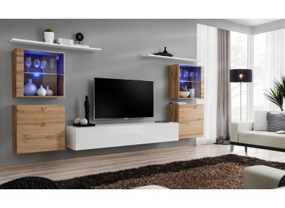 Luxe Wit Woonkamer Woonwand Ontwerper Groep Moderne Meubels TV-Standaard