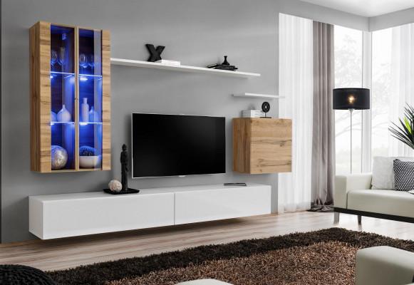 Wit Nieuw Tv-meubel Tv-standaard Wandkast Houten meubels Stijl Luxe Modern