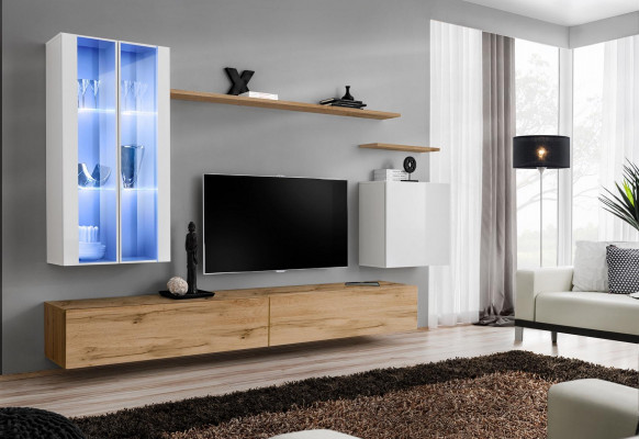 Houten meubel tv-standaard wandkast woonkamermeubilair Compleet set stijl designer