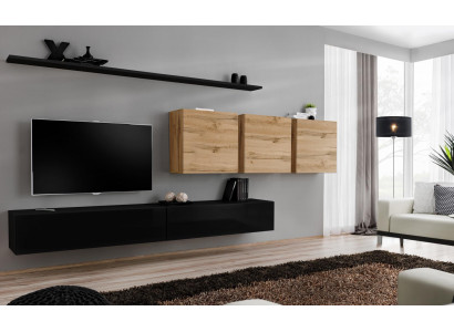 Compleet set 7-delige tv-standaard sideboard woonkamermeubilair Modern inrichting