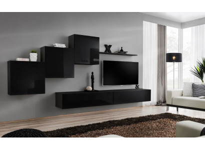 Woonkamerset woonwand wandkasten tv-standaard wandrek dressoir compleet.