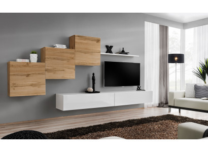 Luxe set 6-delig wandmeubel inrichting set wandplank designer woonkamermeubels
