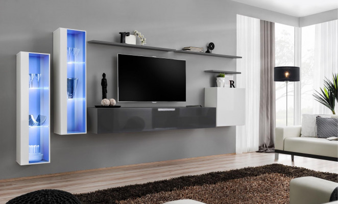 Woonkamerwand designer compleet set luxe meubels nieuw 3x wandkast meubelset