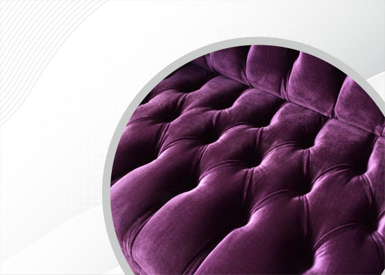 Chesterfield 3-zitsbank Paars Stoffen Design Bank Bekleding Bank Banken Nieuw Textiel