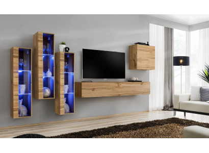 Woonkamermeubels hoogglans woonwand tv-standaard in luxe stijl ontworpen.