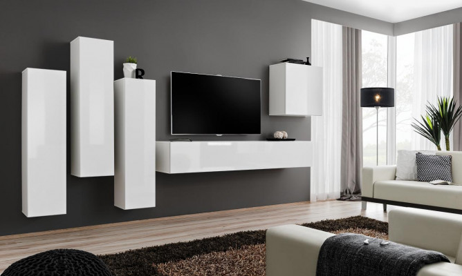 Woonkamer set Luxe Witte wandkast Woonkamer meubels TV-standaard