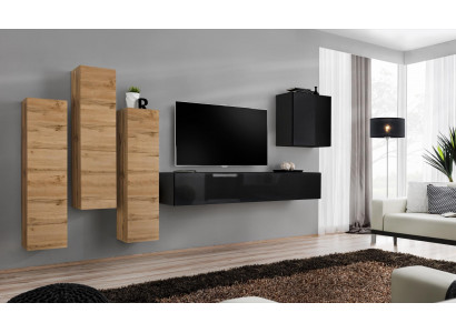 Woonkamerwand Wandkast tv meubels woonkamer inrichting TV-standaard Moderne zwart
