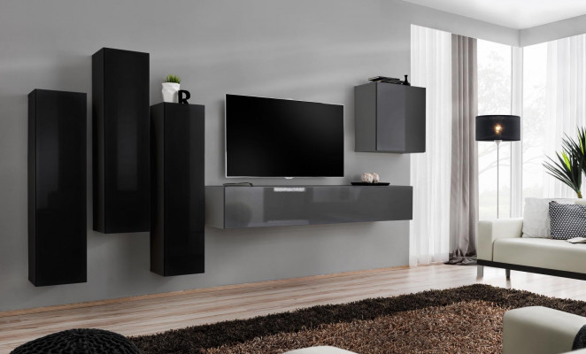 Grijze tv-standaard dressoir luxe woonkamermeubels modern compleet