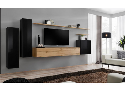 Complete 7-delige wandkast woonkamer luxe inrichting moderne meubels