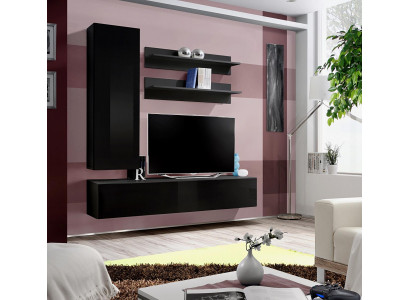 Luxe Modern Woonwand TV-meubel Wandschap Woonkamer Houten meubels 4-dlg. Nieuw