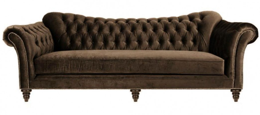 Blauwe Chesterfield woonkamer modern design banken bank ontwerper meubels stof