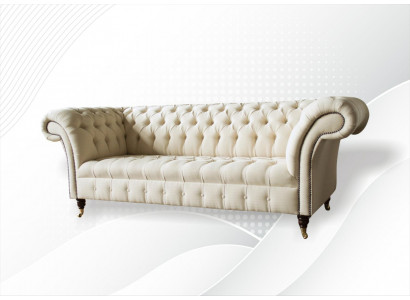 Chesterfield Room Creme Textile New Creative Modern Design Furniture Luxury Sofa