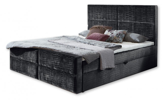 Stuur grijze slaapkamer houten meubel ontwerp elegant gestoffeerde stof nieuw.