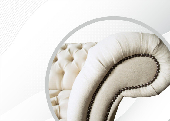 Chesterfield Room Creme Textile New Creative Modern Design Furniture Luxury Sofa