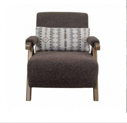 Bruine fauteuil Ontwerper Eenpersoons Woonkamer 1-zitter Luxe Stoel Nieuw
