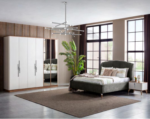 Luxe kledingkaststijl Meubels Modern Slaapkamer Kasten Houten Kast Nieuw