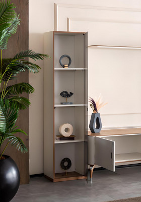 Woonkamer muur TV-standaard plank luxe design set 4 stuks modern meubilair nieuw