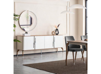 Eetkamer dressoir met spiegel Modern Nieuw Luxe dressoirs Hout Ontwerp