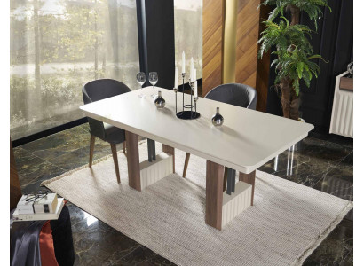 Moderne Beige Luxe Eettafel Keukentafel Rechthoekige Eettafel Tafel Nieuw