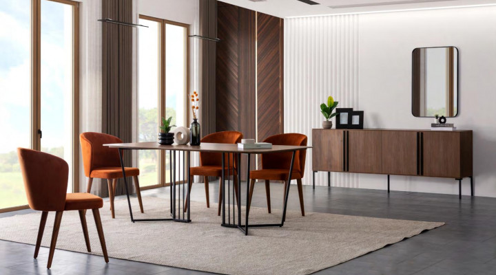 Roestvrijstalen eettafel eetkamer woonkamer moderne tafels design metaal nieuw