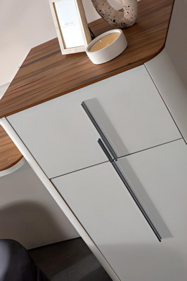 Modern wit design kaptafel met spiegel luxe slaapkamer meubels 2-delig Nieuw