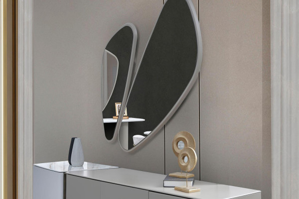 Garnituur dressoir met spiegelkast Moderne slaapkamer set Wit